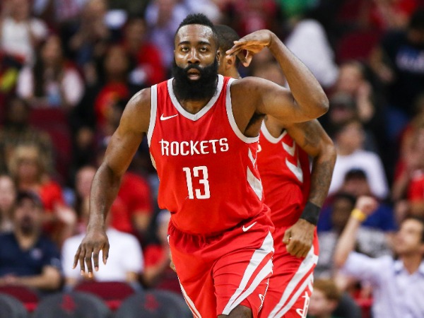 James Harden in Houston Rockets.