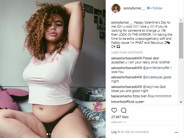 Sonny Turner - @sonnyturner___ (209k followers) Model and feminist, Sonny Turner, is an ardent body positivity activist. She uses the hashtag #everyBODYisbeautiful in posts to challenge traditional ...