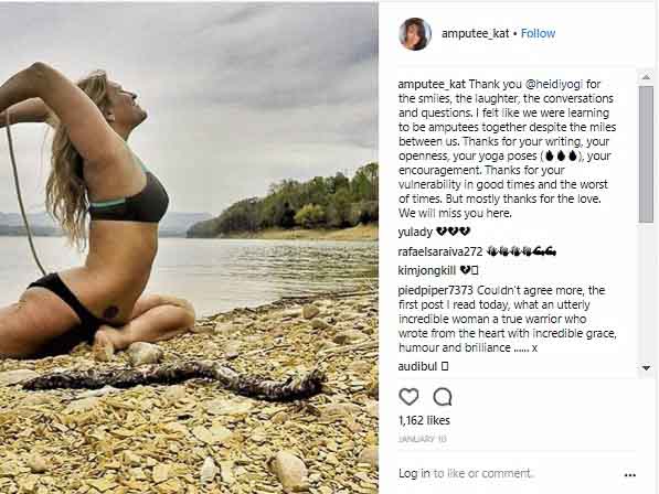 Kat Hawkins - @amputee_kat (9.1k followers) Kat is a dancer and GB volleyball athlete who uses her Instagram account to challenge preconceptions of what limb loss looks like. She lost both of he...