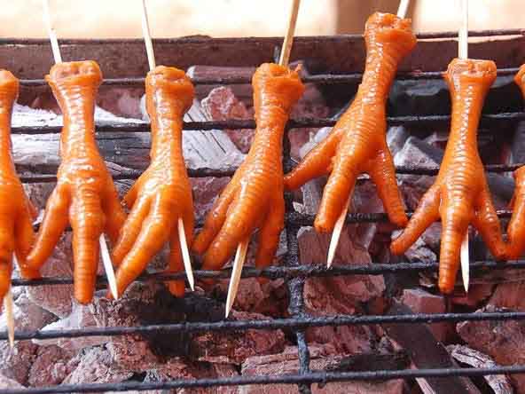 Adidas Don’t be on the look out for fancy sneakers when somebody asks the street food vendor for some adidas. This simply refers to grilled chicken fee...