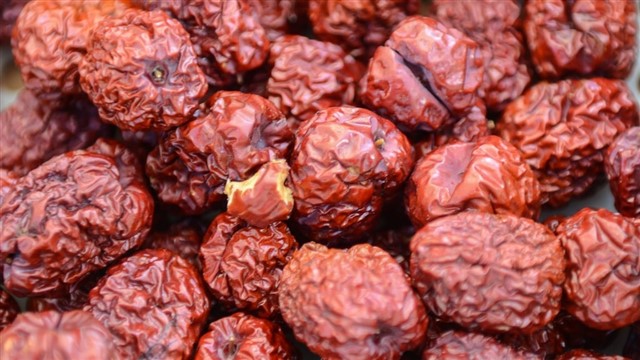 Jujube (hóngzǎo, 红枣) Deeply red jujube dates have been used in TCM recipes for centuries, the sweet, spongy fruits often steeped in teas or cooked in congee (rice porridge...