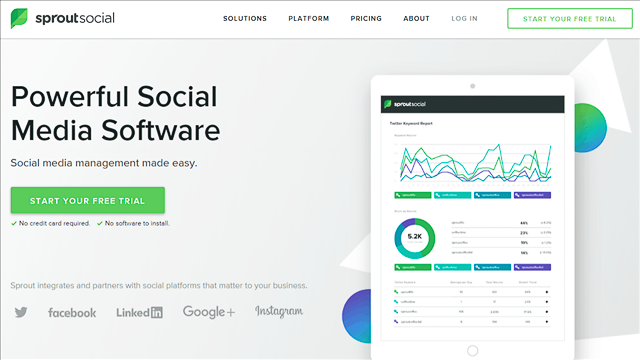 Sprout Social A serious digital marketing executive needs to take note—this is the tool that will let you use a collaborative platform to communicate across a...