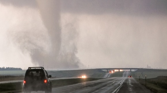 Tornado Tornadoes are violent, rotating columns of air which can blow at speeds between 50 and 300 mph, and possibly higher. Tornadoes can occur one at a time...
