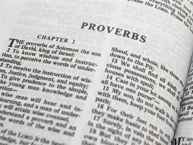 Proverbs The book of Proverbs is a collection of poems, longer teachings and very short sayings which communicate the wisdom of Ancient Israel. It contains wis...